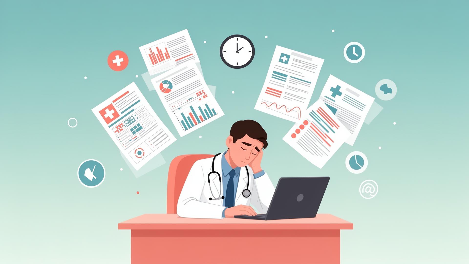 Clínico abrumado por la documentación médica